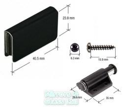 Black Single Strike Plate Kit