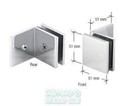 Small Glass To Wall Clamp