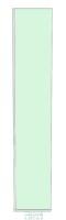 8mm Clear Glass Shower Screen 400mm x 2200mm
