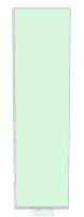 8mm Clear Glass Shower Screen 600mm x 2200mm