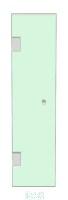 Shower Door 305mm x 1200mm