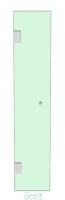 Shower Door 300mm x 1500mm