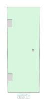 Shower Door 450mm x 1100mm