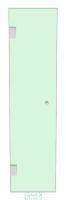 Shower Door 400mm x 1600mm