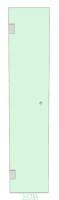 Shower Door 450mm x 1900mm