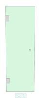 Shower Door 500mm x 1500mm