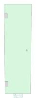 Shower Door 550mm x 1700mm