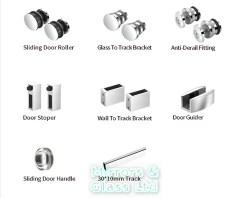 Glass Sliding Door Shower Door Kit